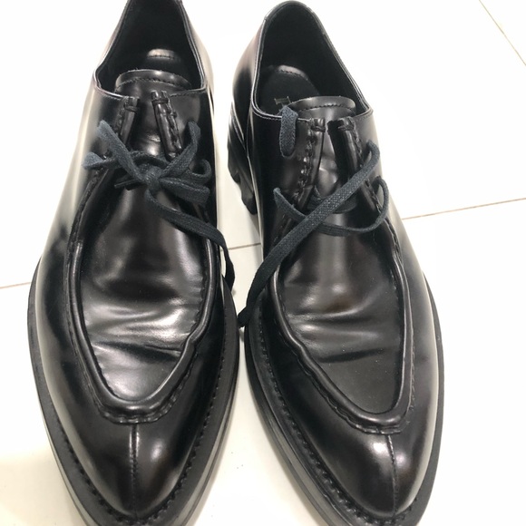 Prada Mens Lace-Up Chunky Sole Shoes - Picture 2 of 15